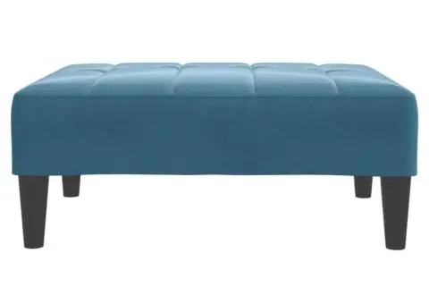 Taburet, albastru, 77x55x31 cm, catifea - 4/5