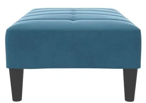 Taburet, albastru, 77x55x31 cm, catifea - 5/5