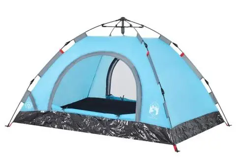 Cort de camping pentru 2 persoane, setare rapidă, albastru - 5/5