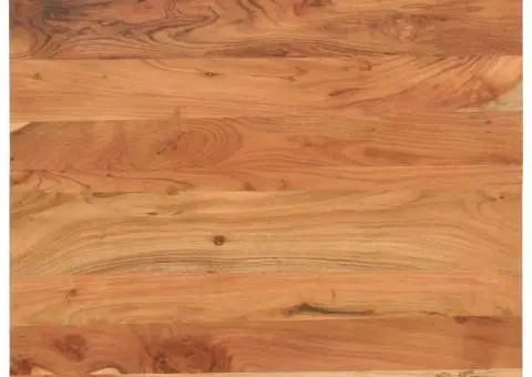 Blat de masă pătrat, 70x70x2,5 cm, lemn masiv de acacia - 1/5