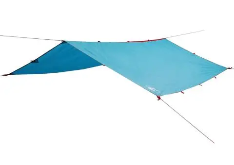 Prelată de camping, albastru, 360x294 cm, impermeabilă - 2/5