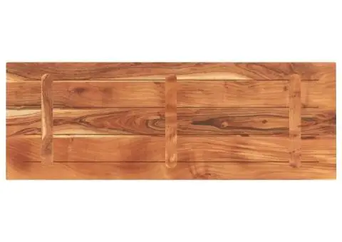 Blat de masă, 140x50x3,8 cm, dreptunghiular, lemn masiv acacia - 5/5