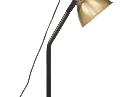 Lampă de birou 25 W, alamă antichizată, 17x17x60 cm, E27 - 4/5