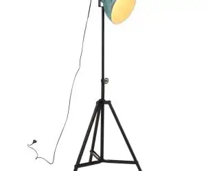 vidaXL Lampă de podea, 25 W, albastru uzat, 61x61x90/150 cm, E27