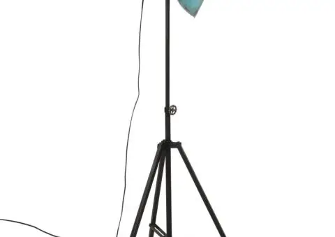 Lampă de podea, 25 W, albastru uzat, 61x61x90/150 cm, E27 - 4/5