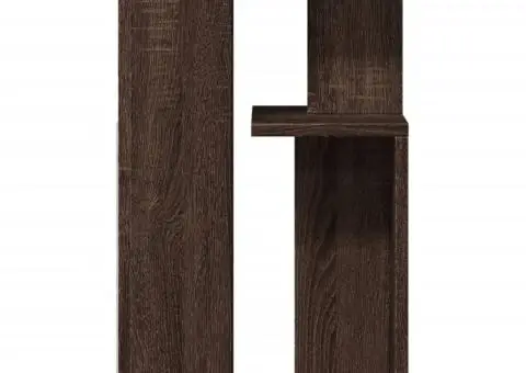 Măsuță laterală, stejar maro, 35x35x60 cm, lemn compozit - 5/5