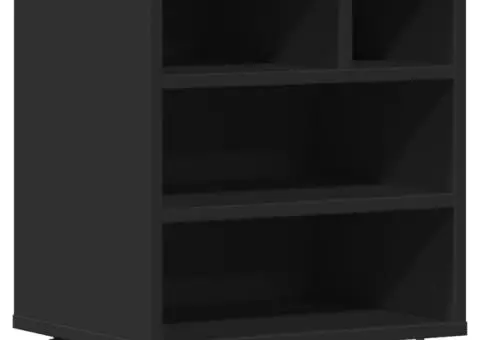 Suport pentru imprimantă cu roți, negru, 41x32x48 cm - 2/5