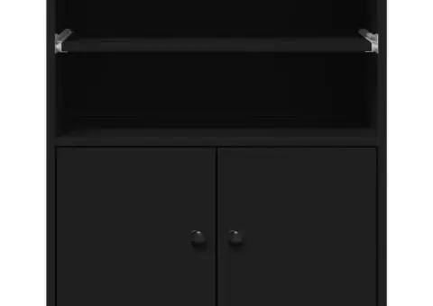 Suport pentru imprimantă cu roți, negru, 60x48x74 cm - 5/5