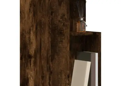 Masă laterală, stejar fumuriu, 35x35x60 cm, lemn compozit - 4/5