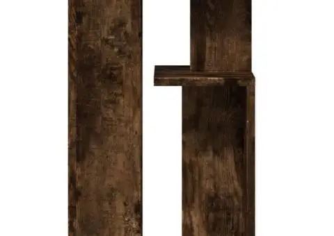 Masă laterală, stejar fumuriu, 35x35x60 cm, lemn compozit - 5/5