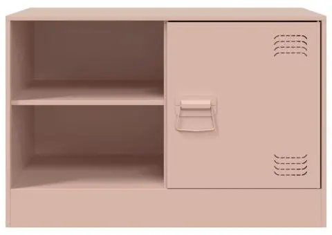 Dulapuri TV 2 buc Roz 67x39x44 cm Otel - 5/5