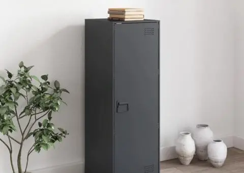 Servantă, antracit, 34,5x39x107 cm, oțel - 3/5