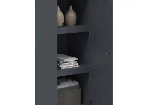 Servantă, antracit, 34,5x39x107 cm, oțel - 5/5