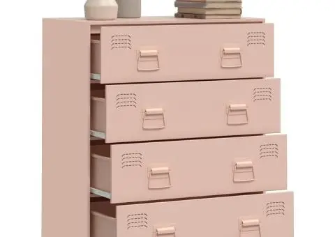 Comodă Roz 67x39x83 cm oțel - 5/5