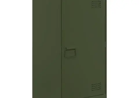 Bufeta verde măslină 34,5x39x73 cm oțel - 4/5