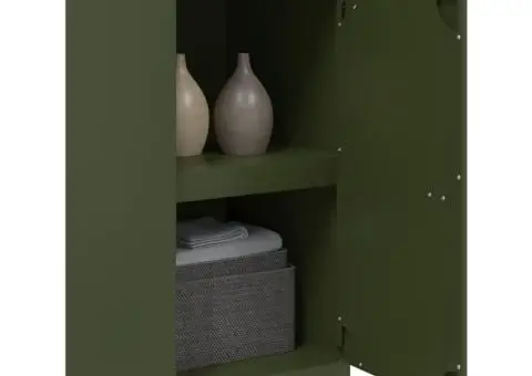 Bufeta verde măslină 34,5x39x73 cm oțel - 5/5