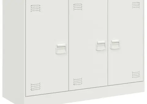 Servantă, alb, 99x39x73 cm, oțel - 2/5