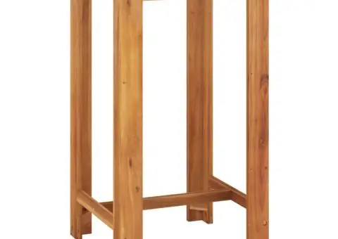 Set bar de grădină, 3 piese, gri, lemn masiv acacia/ poliratan - 5/5