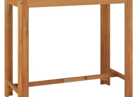 Set bar de grădină, 7 piese, gri, lemn masiv acacia/ poliratan - 5/5