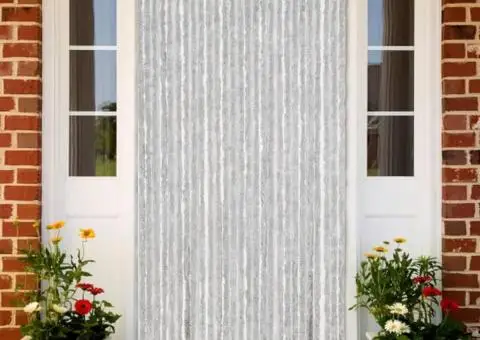 Perdea pentru insecte, gri, 118x220 cm, chenille - 1/5