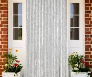 vidaXL Perdea pentru insecte, gri, 118x220 cm, chenille