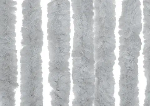 Perdea pentru insecte, gri, 118x220 cm, chenille - 5/5
