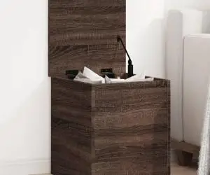 vidaXL Cutie de depozitare, stejar maro, 40x42x46 cm, lemn prelucrat