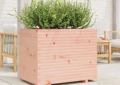 Jardinieră de grădină, 90x60x72,5 cm, lemn masiv Douglas - 3/5