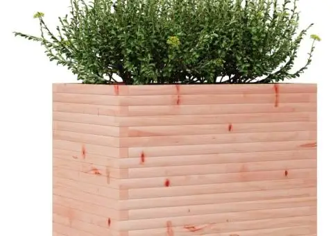 Jardinieră de grădină, 90x60x72,5 cm, lemn masiv Douglas - 4/5