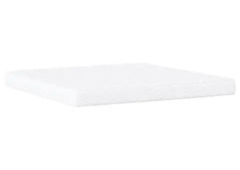 Pat cu saltea, negru și alb, 200x200 cm, piele ecologică - 5/5