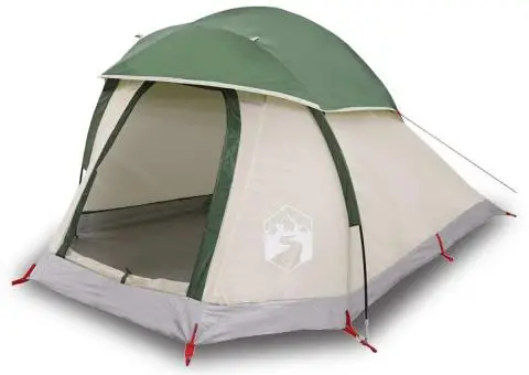 Cort de camping cupolă pentru 1 persoană, verde, impermeabil - 2/5