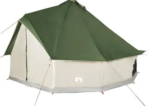 Cort de familie Tipi pentru 10 persoane, verde, impermeabil - 5/5