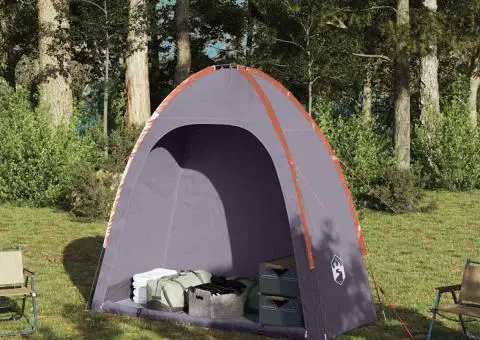 Cort de depozitare gri și portocaliu impermeabil - 3/5