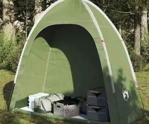 vidaXL Cort de depozitare, verde, impermeabil