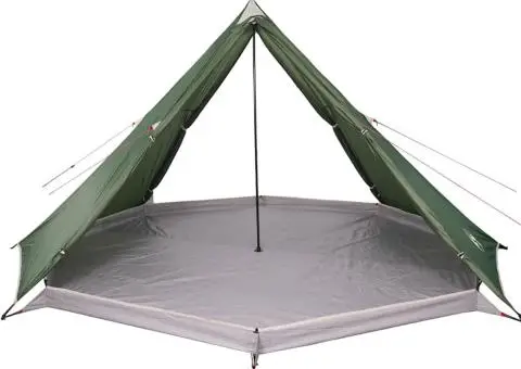 Cort de familie Tipi pentru 8 persoane, verde, impermeabil - 4/5