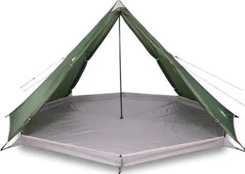 Cort de familie Tipi pentru 8 persoane, verde, impermeabil - 5/5