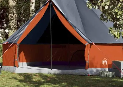 Cort de familie Tipi pentru 10 persoane gri impermeabil - 1/5