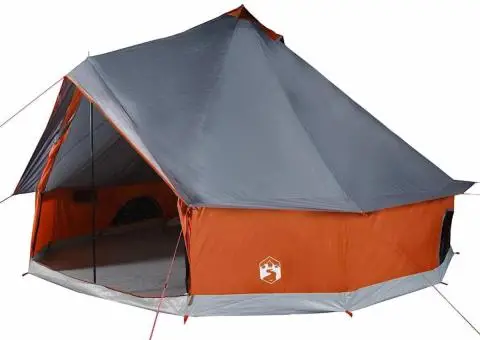 Cort de familie Tipi pentru 10 persoane gri impermeabil - 2/5