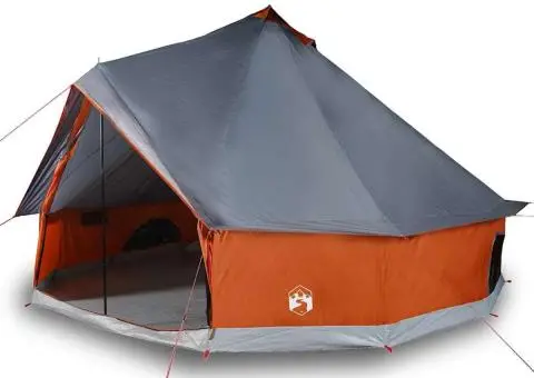 Cort de familie Tipi pentru 10 persoane gri impermeabil - 4/5