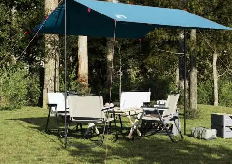 Prelată de camping, albastru, 300x294 cm, impermeabilă - 1/5