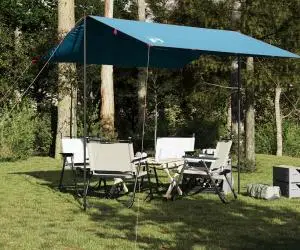 vidaXL Prelată de camping, albastru, 300x294 cm, impermeabilă