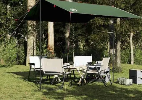 Prelată de camping, verde, 300x294 cm, impermeabilă - 1/5