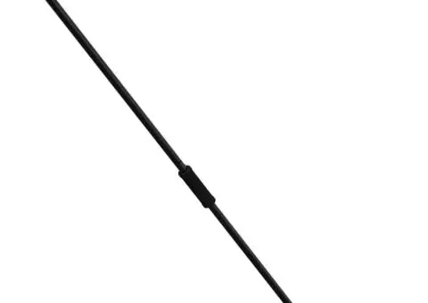 Mâner de furcă, negru, Ø3,5x127,5 cm, oțel - 1/5