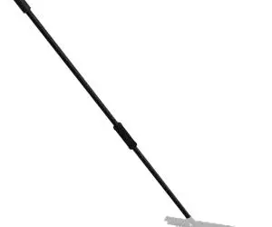 vidaXL Mâner de furcă, negru, Ø3,5x127,5 cm, oțel