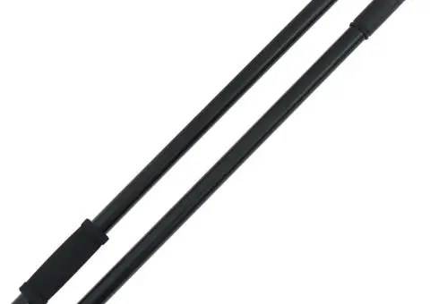 Mâner de furcă, negru, Ø3,5x127,5 cm, oțel - 4/5