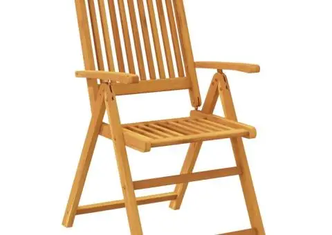 Set mobilier de grădină, 5 piese, lemn masiv de acacia - 5/5