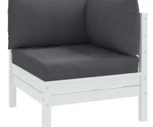 vidaXL Perne de paleți, 3 buc., melanj antracit, material textil