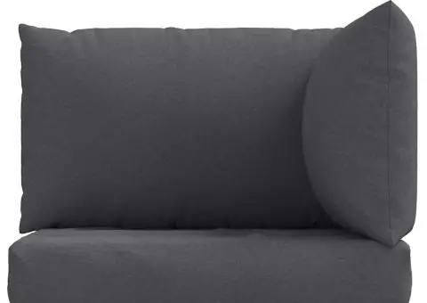 Perne de paleți, 3 buc., melanj antracit, material textil - 4/5