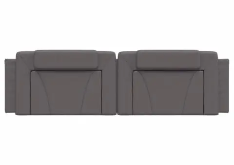 Pernă pentru tăblie pat, gri, 180 cm, piele artificială - 5/5