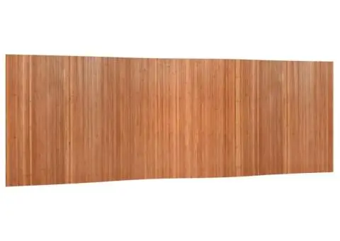 Paravan de cameră, maro, 165x600 cm , bambus - 2/5